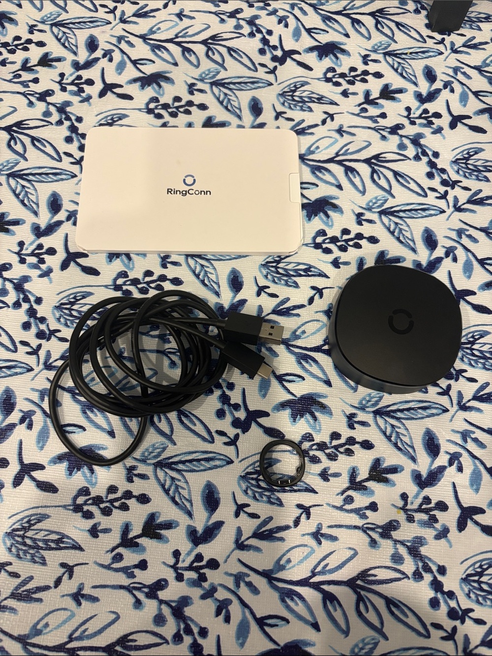 RingConn Black Smart Ring Starter Kit